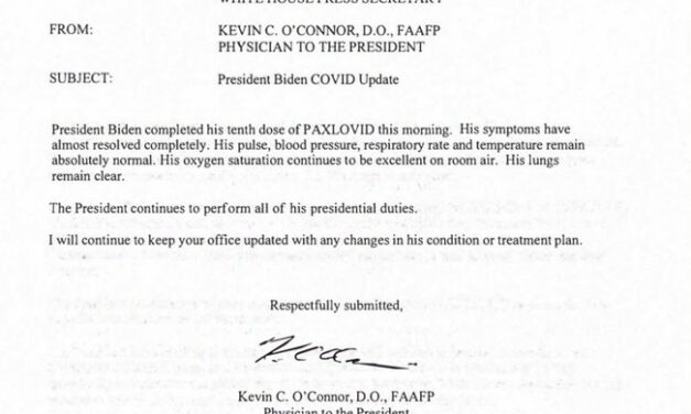 White House Doctor Issues New Letter on Joe Biden’s Condition