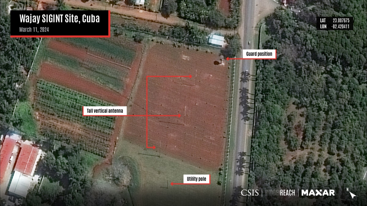 Satellite image of the Wajay Sigint Site in Cuba
