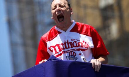Joey Chestnut Smashes 57 Hot Dogs In 5 Minutes, Raises $106K For Military Families