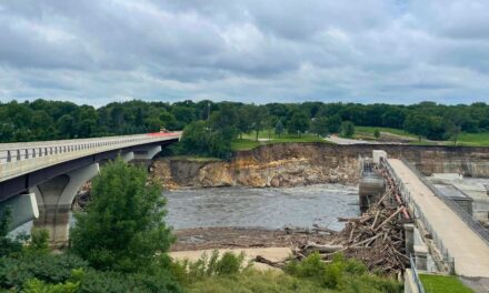 Minnesota bridge on verge of collapsing following torrential rain, flooding