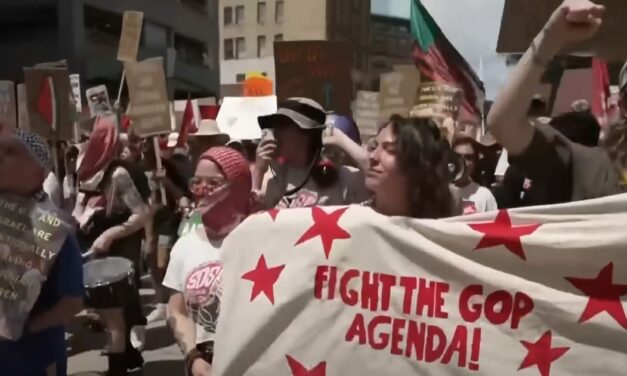 Leftwing Protesters Respond To Biden’s Pleas For Civility By Marching On RNC, Comparing Them To KKK