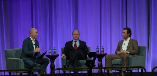  Matthew McConaughey and Hawaii Governor Josh Green speaks at the National Governors Association Summer Meeting via YouTube - https://www.youtube.com/watch?v=kLiW7Rz3W4o