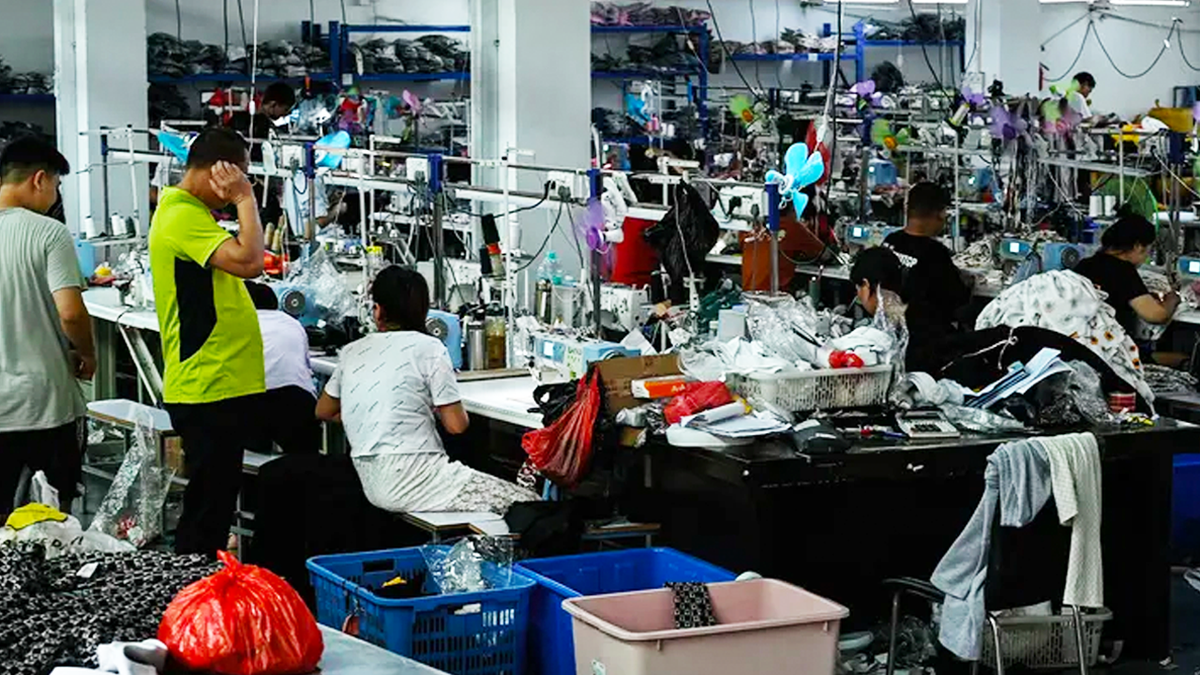 Chinese textile and apparel firms like SHEIN have been linked to the use of Uyghur-forced labor. (JADE GAO/AFP via Getty Images / Getty Images)