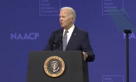 Biden attempts to bash Trump after calling to “lower the temperature,” slurs incoherently instead