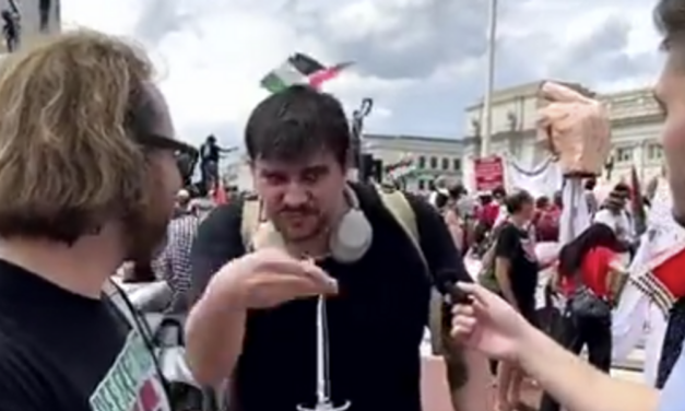 Watch: Pro-Hamas protestor has a full-blown freak out over the simple question, “Do you have a job?”