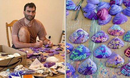 New Jersey man with epilepsy uses hand-painted seashells to help find a cure