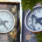 Time flies as wonky clock hands seem to have ‘melted’ in the extreme heat: ‘Will be fixing it’