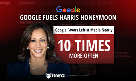 STUDY: Google Fuels Harris-Media Honeymoon, Favors Leftist Media Nearly 10 Times More