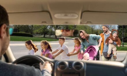 Driver Really Beginning To Regret Stopping At Crosswalk For Homeschool Family