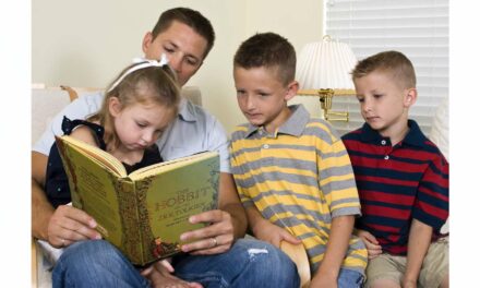 Man Sits Down With Children To Read ‘The Hobbit’ For Nightly Devotions