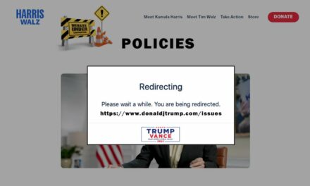 Kamala Policy Page Now Just Redirects To Trump’s Website