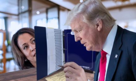 Trump Props Up Trapper Keeper Around Campaign Plan To Prevent Kamala From Copying