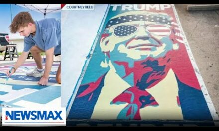 WATCH: Texas high school student paints Trump on parking spot | American Agenda