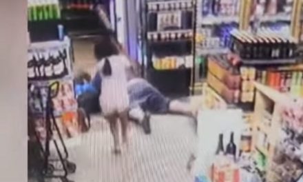 Watch: Heroic little girl fights off ARMED robber with a bat to save her daddy