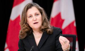 Can’t Let China ‘Wipe Out’ Canadian Industry, Freeland Says as Ottawa Mulls EV Tariffs