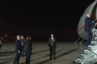 SUNDOWN JOE: Senile Biden Wanders into an Empty Plane for No Reason