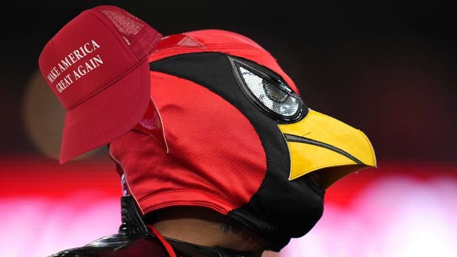 The Arizona Cardinals apologized to a season-ticket holder who was told by a security guard that she couldn't wear a MAGA hat inside State Farm Stadium.