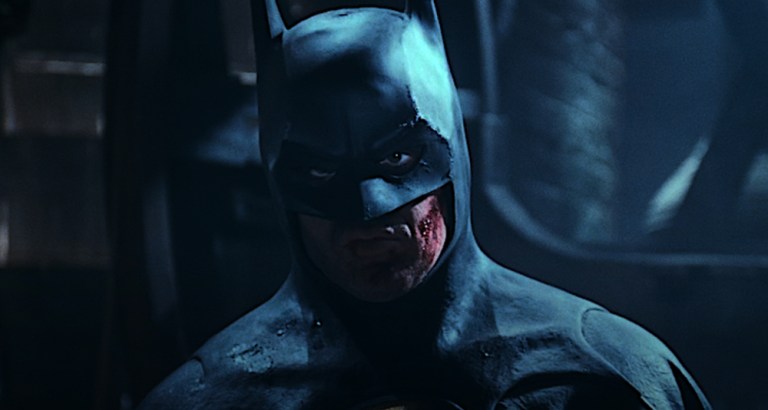 Batman bloodied