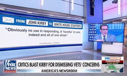 John Kirby Accidentally Includes Fox in WH E-Mail Trashing Vets Upset About Afghanistan