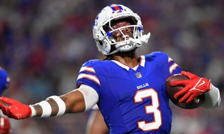 Bills’ Damar Hamlin records 1st career interception, sets up another TD vs Jaguars