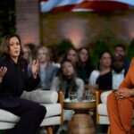 Harris and Oprah hold star-studded event to discuss hot-button issues