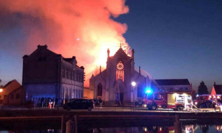 The Church of the Immaculate Conception of Saint-Omer just burned down, the latest in a string of churches that have caught fire in France