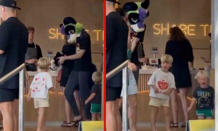 This little kid was completely traumatized after running into a furry in public