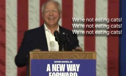 Democrats in Grand Rapids, Michigan, decided to chant about not eating cats 🥴