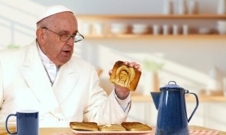 Uh-Oh: Mary Shows Up In Pope Francis’s Toast And She Looks Maaaaad