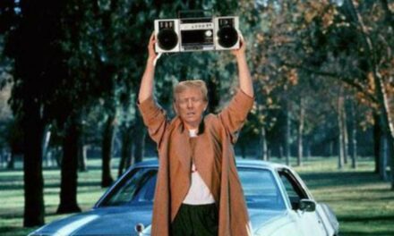 Sobbing Trump Holds Up Boom Box Playing ‘You Belong With Me’ Outside Taylor Swift’s Window