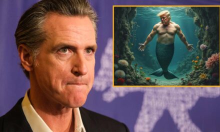 Furious Gavin Newsom Bans A.I. Images After Getting Tricked Into Thinking Pic Of Trump As A Mer-Man Was Real