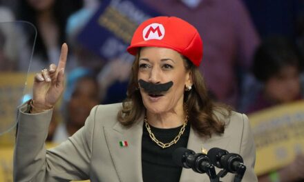 ‘Pizza, Ravioli, Spaghetti, Mamma Mia!’ Says Kamala Harris In Mario Hat And Mustache While Addressing Crowd Of Italians