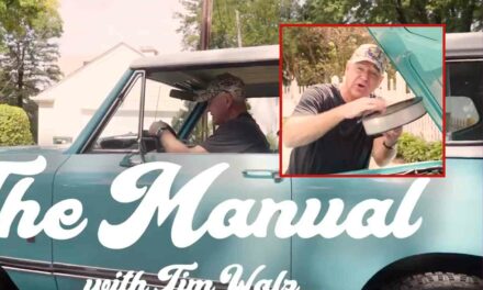 I don’t think I’ve seen anything quite as cringe-worthy as Tim Walz showing off his antique car while attacking “PrOjEcT 2025”