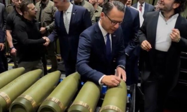 ‘Trump Will Start World War III,’ Says Party Autographing Bombs To Be Launched At Russia