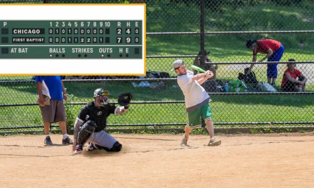 First Baptist Church Softball Team Defeats Chicago White Sox 7-2