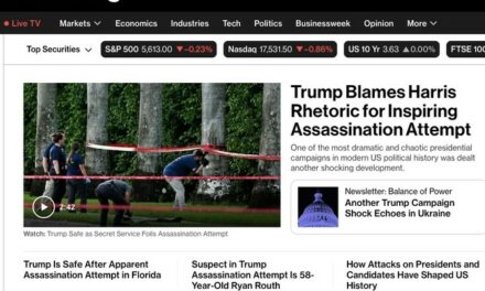 Bloomberg’s Top Headline: Trump Pounces on Second Assassination Attempt!