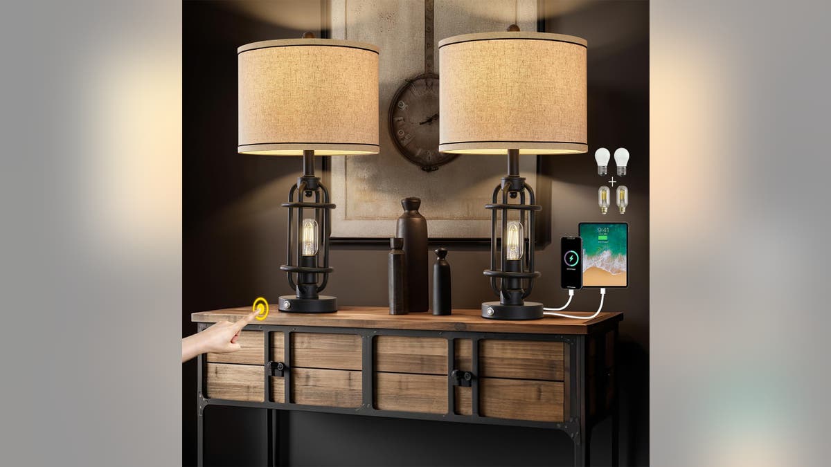 Table lamps add concentrated light in your living room or office. 