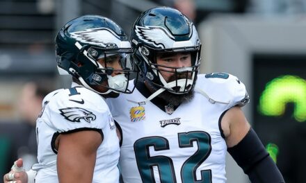 Jalen Hurts shares heartfelt words with ex-Eagles teammate Jason Kelce: ‘I love you’