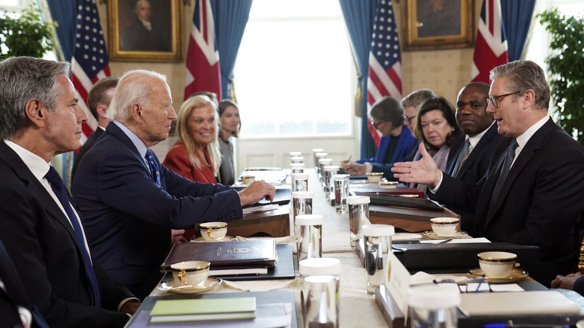 Britain PM meeting with President Biden