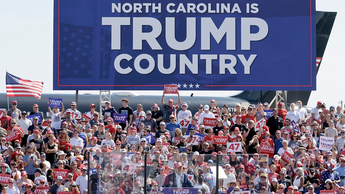 NC is Trump country sign at Wilmington rally