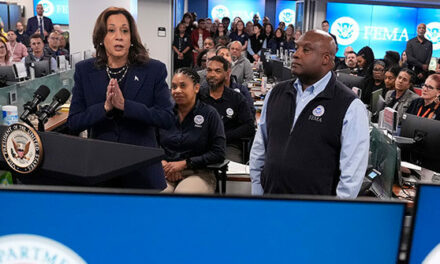 Kamala Harris Panned for ‘Fake’ Photo Responding to Hurricane Helene