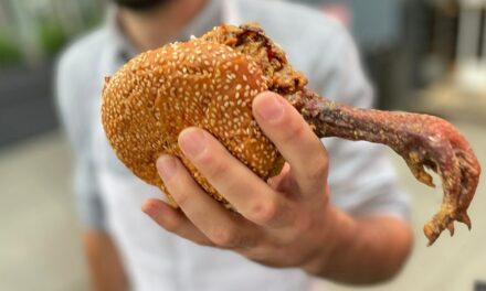 Fried chicken sandwich with claw intact sends social media into a food frenzy