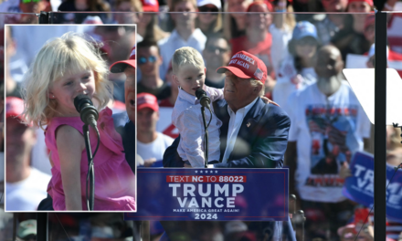 Trump’s grandchildren steal the show at North Carolina rally: ‘Vote for grandpa’