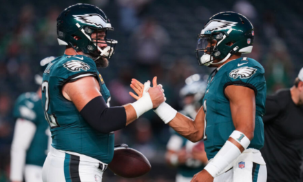 Jason Kelce Interviews Jalen Hurts Ahead Of MNF Game, Forgets He’s Supposed To Be Impartial