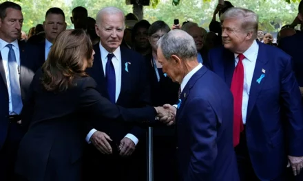 Trump And Harris Shake Hands At Ground Zero For 9/11 Remembrance Ceremony 