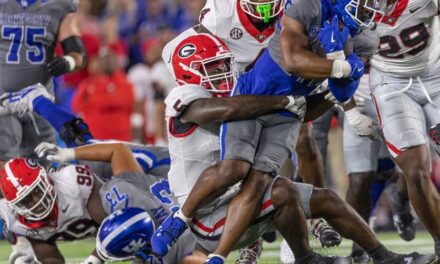 Wild Saturday Night In College Football, As Georgia Survives Upset Bid, While Colorado Is Four Wins From Bowl