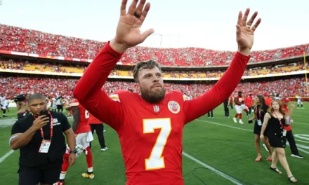 Conservative Chiefs Kicker Harrison Butker Outsells Teammate Travis Kelce In Merch Following Kicker’s ‘Controversial’ Speech