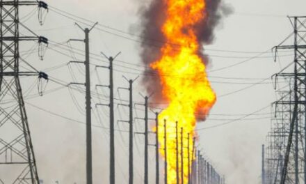 Flaming column erupts from Houston-area pipeline, officials waiting for burnout