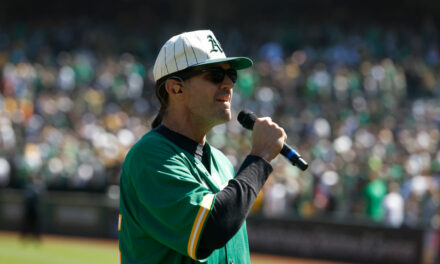 Barry Zito Belts Out The Anthem, Security Guard Takes Inflatable Ball At A’s Game At Oakland Coliseum