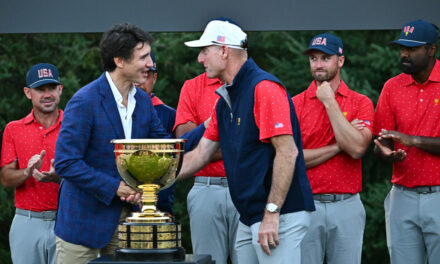 Justin Trudeau Awards American Team Presidents Cup In Strange Scene, Immediately Gets Called Out